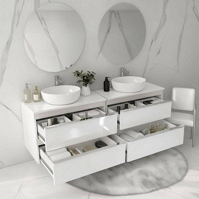 Koupelnová skříňka ONE 120 cm s deskou 4 zásuvky