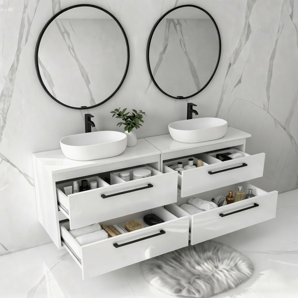 Koupelnová skříňka ONE 120 cm s deskou 4 zásuvky