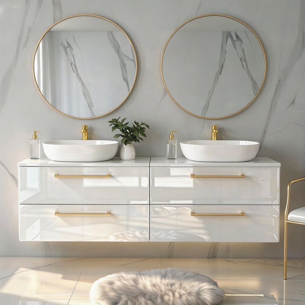 Koupelnová skříňka ONE 120 cm s deskou 4 zásuvky