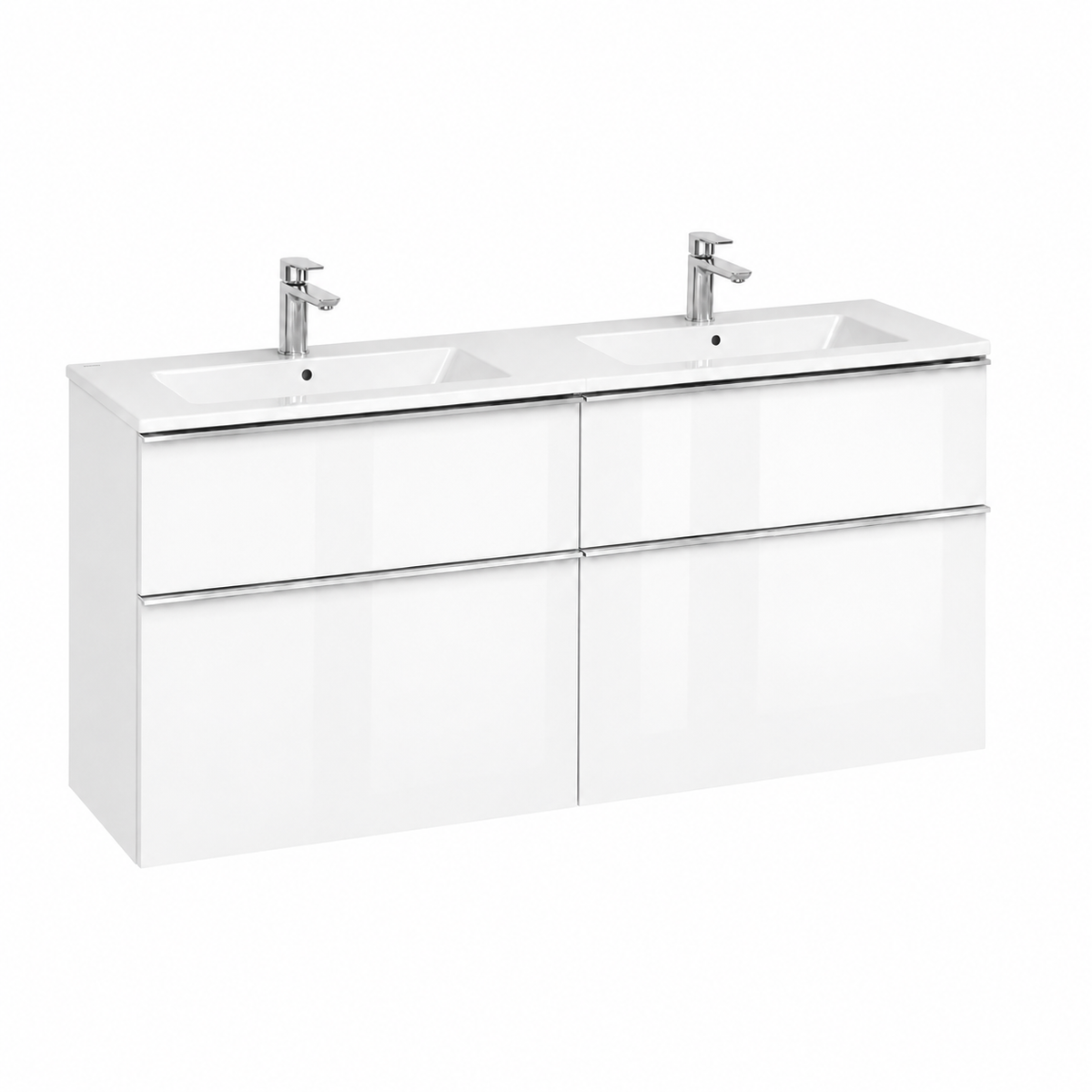 Koupelnová skříňka se zásuvkami a umyvadlem MONO 120 cm