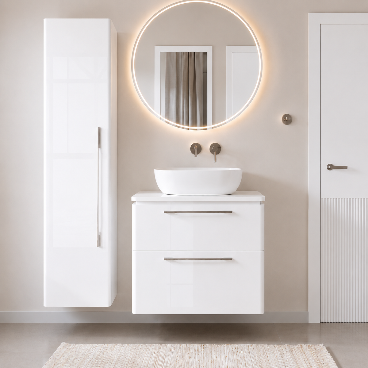 Sestava koupelnového nábytku MOBI s deskou