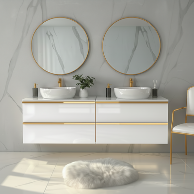 Koupelnová skříňka ONE 120 cm s deskou 4 zásuvky