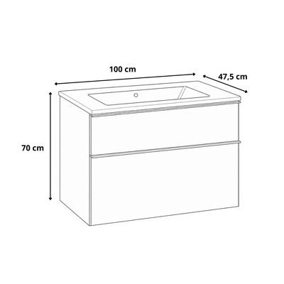 Koupelnová skříňka MONO 60/80/100 cm